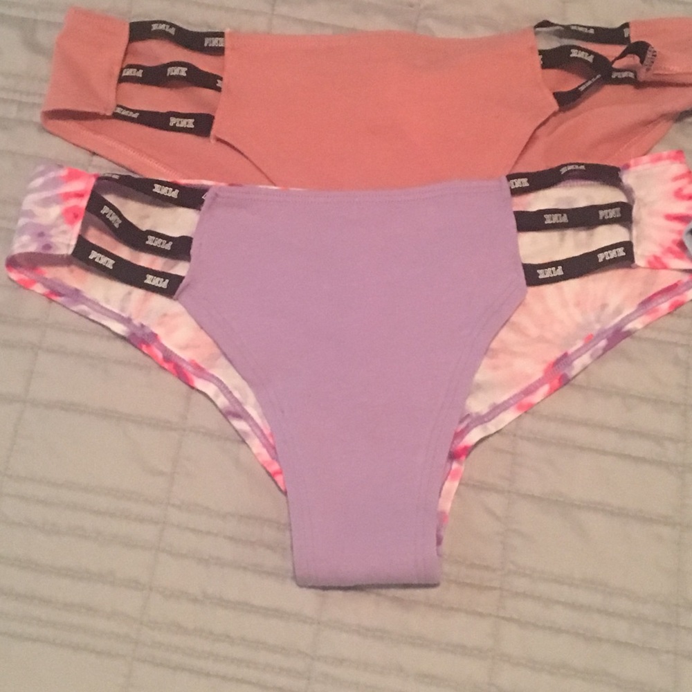 Size M set of 4 NWT VS Pink bikini underwear NWT